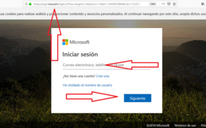 hotmail iniciar session