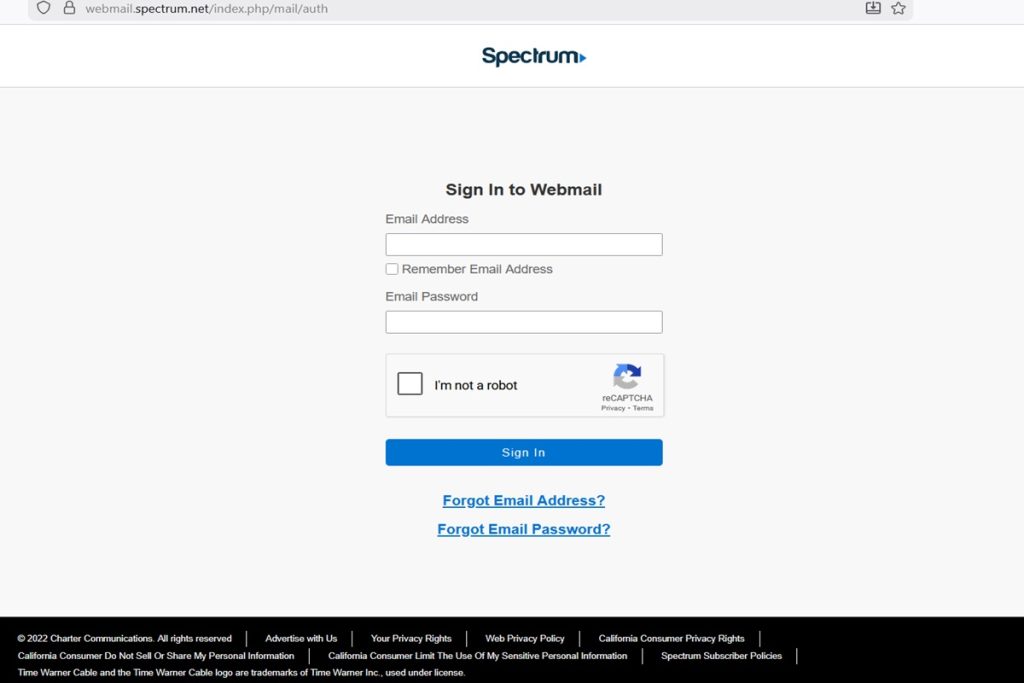 roadrunner email login spectrum webmail login