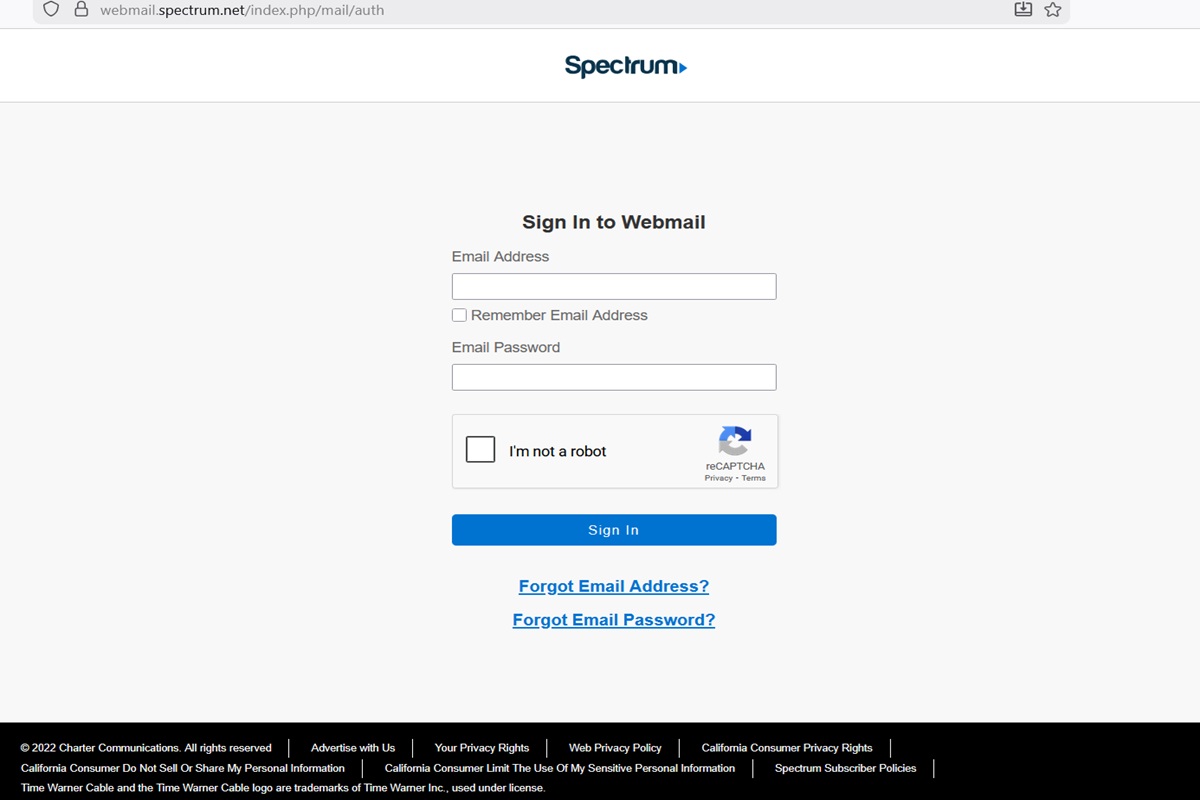 roadrunner email login spectrum webmail login